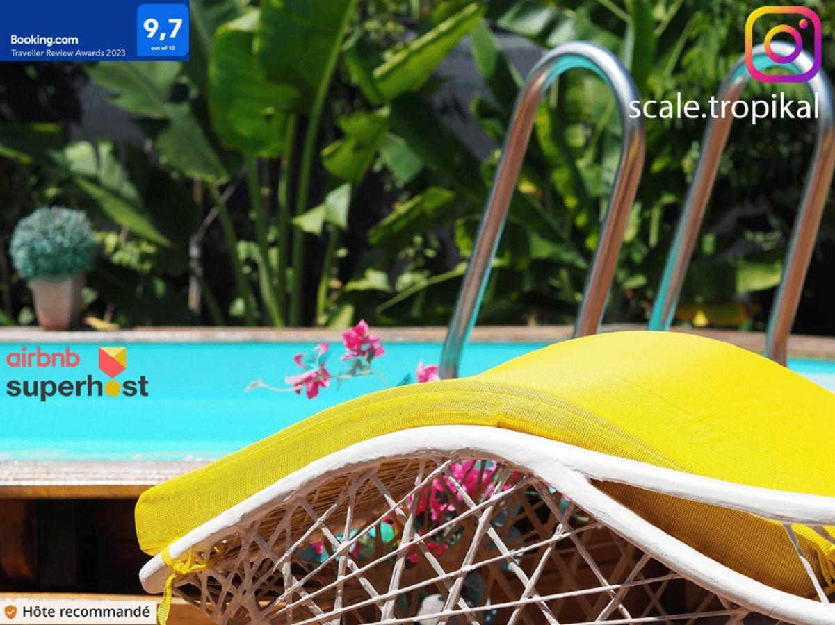 S'Cale Tropikal - Gite Cosy Avec Piscine Privee Petit-Canal Экстерьер фото